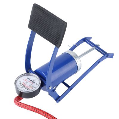 POPETPOP Portable Tire Floor Pump with Pressure Gauge High-Pressure Foot Inflator for Cars Bicycles Motorcycles Lightweight and Compact Design for Easy Use