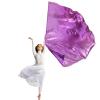 RooYoon 59" Worship Flags with Scalable Rod, Soft Metallic Semicircle Polyester Flag for Dance Practice Performance, Praise Dance Flags, Divine Flag, Church Banner, Large (Purple) view 2