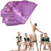 RooYoon 59" Worship Flags with Scalable Rod, Soft Metallic Semicircle Polyester Flag for Dance Practice Performance, Praise Dance Flags, Divine Flag, Church Banner, Large (Purple) view 4