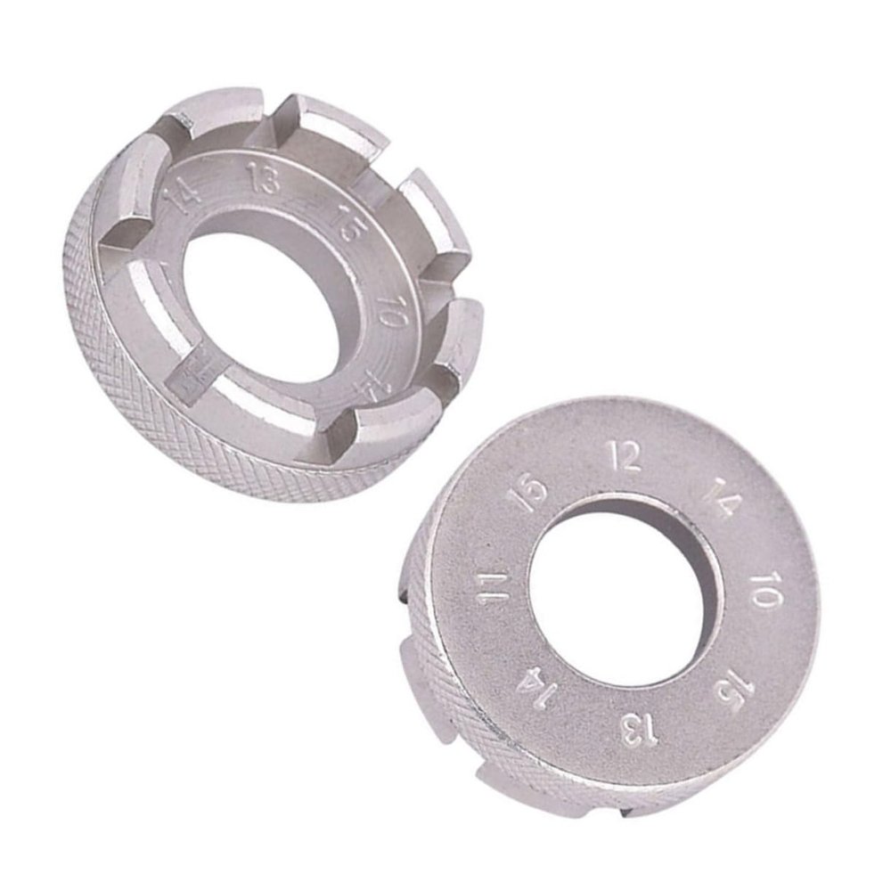 POPETPOP Bike Wrench Tool 8-Slot Key for Wheel Rim Adjustment Material Portable Repair Tool