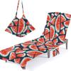 GeRRiT Beach Chair Towel with Side Pockets, Pool Towel Chaise Lounge Cover for Sun Lounger Pool Sunbathing Beach Hotel Vacation,Easy to Carry Around,No Sliding (Color : Q) view 2
