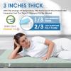 KingChii CertiPUR-US Memory Foam Camping Mattress, Portable Roll Up Travel Car Camping Mattress Sleeping Pad & Floor Mattress, Cot Mattress Guest Bed for Sleepover with Waterproof Cover & Travel Bag view 2