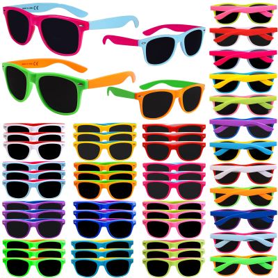 Neon Sunglasses Bulk,36 Pack 12 Colors Sunglasses with UV400 Protection for Adults and Teens, Party Favor for Pool Party, Beach Party, Goodie Bag Fillers, Birthday Party Supplies