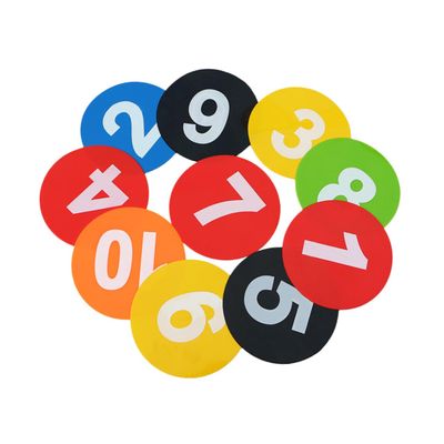 SUPVOX 10pcs Soccer Training Sign Discs Non- Markers for Agility Drills Random Colors for Football Basketball and Sports Training Activities