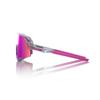 100% Slendale Sunglasses - Polished Translucent Grey; Purple Multilayer Mirror view 2