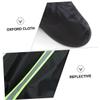 Angoily Black Rain Boots for Women Oxford Cloth High Rain Boot Cover Reflective Shoe Cover Men's Waterproof view 4