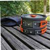 POPETPOP 1set Outdoor Cooking Set Aluminum Camping Cookware for People High Temperature Resistant Portable Cookers for Picnics Grilling and Hiking Activities view 3