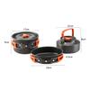 POPETPOP 1set Outdoor Cooking Set Aluminum Camping Cookware for People High Temperature Resistant Portable Cookers for Picnics Grilling and Hiking Activities view 4