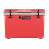 Made in USA Frosted Frog Hyper-Light 54 Quart Hard Cooler Insulated Portable Ice Chest Box for Beach, Beverages, Camping, Fishing, Boat, Barbecue, 30% Lighter Than Rotomolded Coolers (Red and Gray) view 1