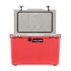 Made in USA Frosted Frog Hyper-Light 54 Quart Hard Cooler Insulated Portable Ice Chest Box for Beach, Beverages, Camping, Fishing, Boat, Barbecue, 30% Lighter Than Rotomolded Coolers (Red and Gray) view 2