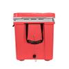 Made in USA Frosted Frog Hyper-Light 54 Quart Hard Cooler Insulated Portable Ice Chest Box for Beach, Beverages, Camping, Fishing, Boat, Barbecue, 30% Lighter Than Rotomolded Coolers (Red and Gray) view 3