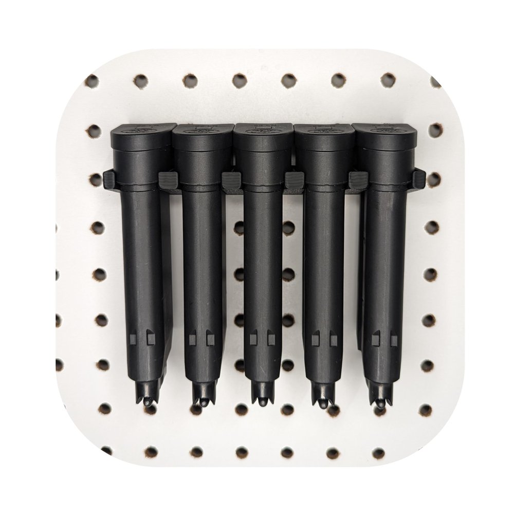 Hammy3DPrints Mount for FN 502 Tactical Mags - Pegboard/Metal Pegboard/Skadis/etc. | Magazine Holder Storage Rack (Heavyweight Diamond Plate Steel)