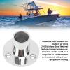 316 Stainless Steel Hand Rail Round Base 1 Inch, Fitting for Boats Yachts, Versatile Hand Rail Base 90 Degree with Easy Installation, Superior Durability Applicable view 4