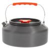 POPETPOP Portable Black Kettle Collapsible Camping Tea Kettle for Outdoor Use Large Capacity 1.6l Kitchen Stovetop Tea Pot Random view 1