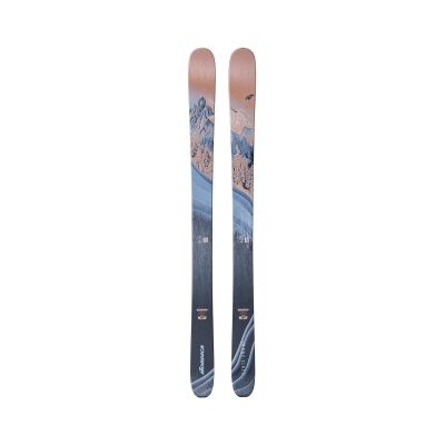 NORDICA Women's Santa Ana 97 Lightweight Maneuverable Flexible All-Mountain Terrain Skis Without Bindings | Winter Sports, Blue/Salmon, 155