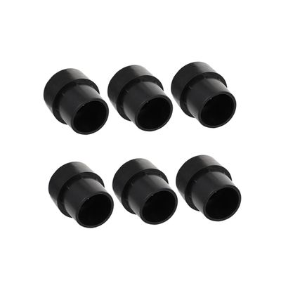 WHAMVOX Professional Trampoline Leg Covers 6pcs Black Latex Pads Mute and Anti-Slip for Trampoline Mat Replacement