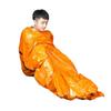 POPETPOP Outdoor Emergency Sleeping Bag for Adults Lightweight Pe Material Drawstring Hood for Hiking and Camping Activities Random Color view 1