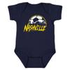 Xtreme Apparrel Nashville Skyline Kid's Bodysuit for Soccer Fans (Navy,24M) view 1