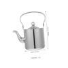 POPETPOP 1pc Camping Tea Kettle High Capacity Stainless Steel Water Kettle Non- Handle Design for Outdoor Cooking and Home Use Easy to Clean and Store view 2