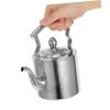 POPETPOP 1pc Camping Tea Kettle High Capacity Stainless Steel Water Kettle Non- Handle Design for Outdoor Cooking and Home Use Easy to Clean and Store view 3