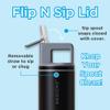 GROSCHE Alpine Flip n' Sip 20 oz Insulated Water Bottle - Stainless Steel, Leakproof Flask with Straw - Perfect for Gym, Travel & Outdoor Use - Keeps Water Cold up to 60 hrs - Graphite Black view 2