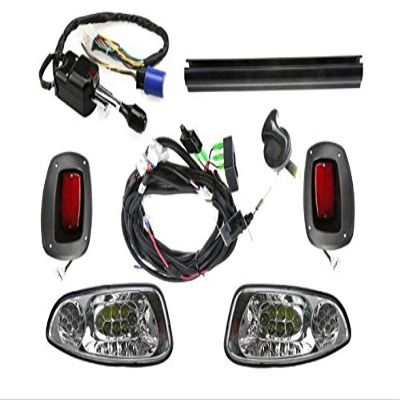 Deluxe LED Light Kit for EZGO EZ-GO PRE 2015 RXV Street Legal, Includes Headlights, Tail Lights, Turn Signals and More, Easy Install, No Voltage Reducer Needed (12-48V) by Charm&Heritage