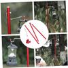 POPETPOP Folding Lamp Stand for Camping Outdoor Camping Light Aluminum Lamp Pole Easy Install Lantern view 3