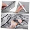 POPETPOP Hotel Sleep Sack Travel Sleeping Bag Liner for Backpacking Lightweight Polyester Compact Breathable for Camping Hiking and Hotel Stays Silver Gray view 2