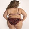 Smart & Sexy Women's Swim Secret Convertible Push-Up Bikini Top Black Pansy 34B view 3