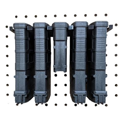 Hammy3DPrints Mount for AR10 Pmag Mags - Pegboard/Metal Pegboard/Skadis/etc. | Magazine Holder Storage Rack (Vault Tek)