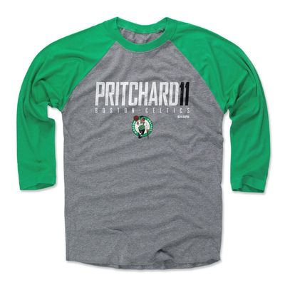 500 LEVEL Payton Pritchard Boston Celtics 3/4 Sleeve T-Shirt - Payton Pritchard Boston Celtics Elite WHT (Green/Heather Gray, X-Large)