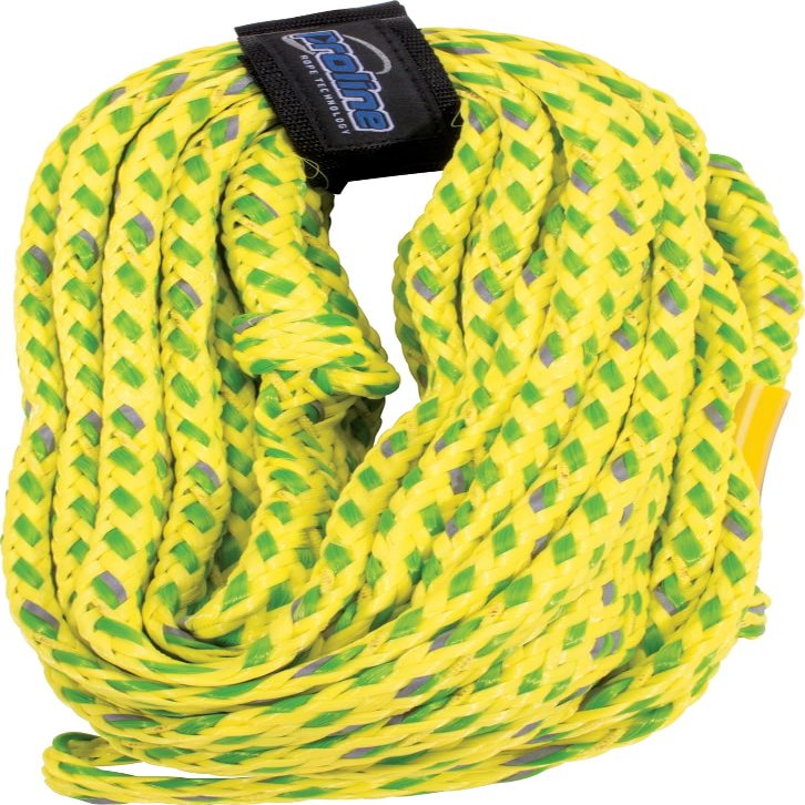 Proline 60ft 2-Person Safety Tube Rope, Yellow/Green