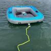 Proline 60ft 2-Person Safety Tube Rope, Yellow/Green view 2