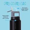GROSCHE Alpine Flip n' Sip 40 oz Insulated Water Bottle - Stainless Steel, Leakproof Flask with Straw - Perfect for Gym, Travel & Outdoor Use - Keeps Water Cold up to 60 hrs - Graphite Black view 2