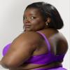 Curvy Couture Women's Plus Size No Show Lace Unlined Underwire Bra Purple Passion 34G view 4