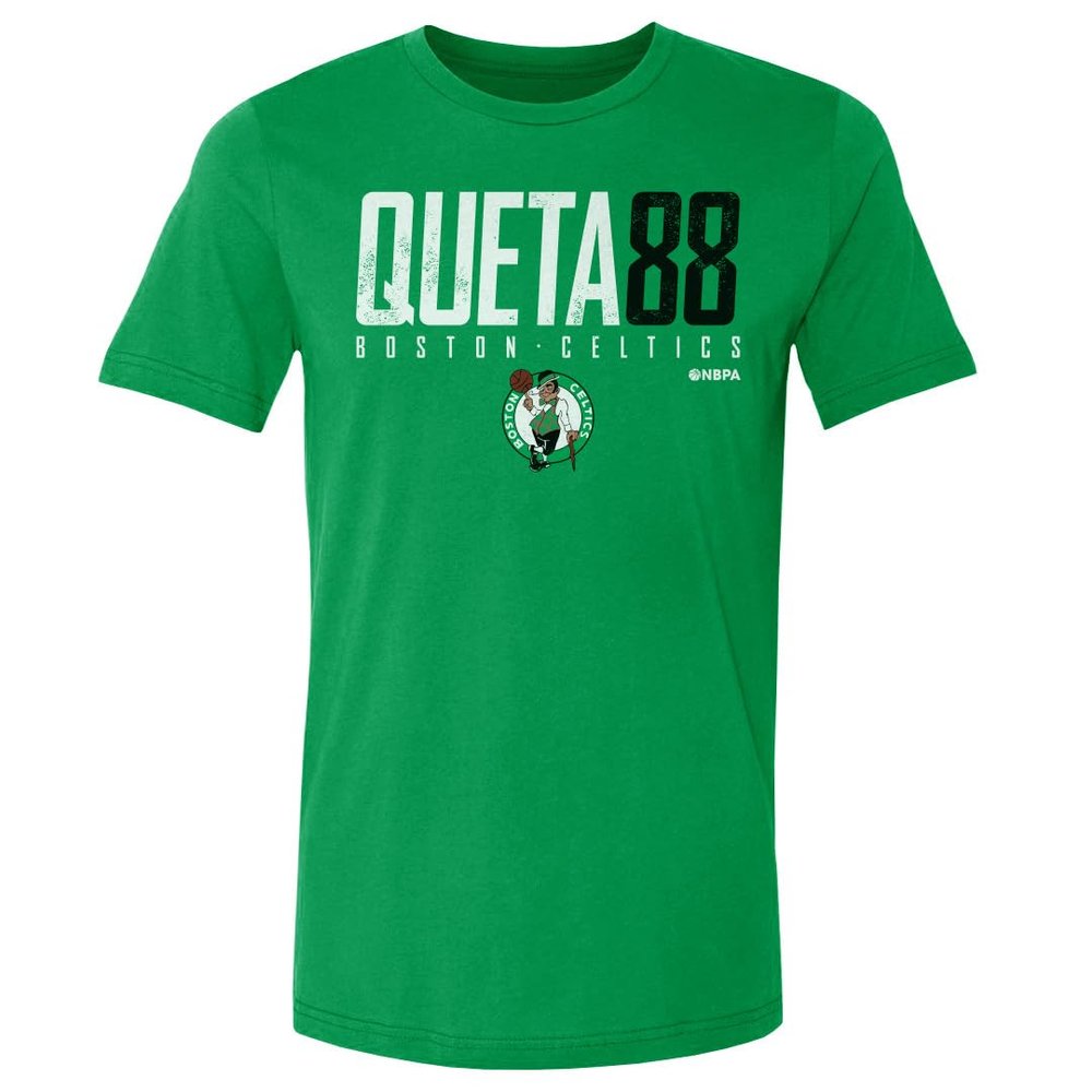 500 LEVEL Neemias Queta Boston Celtics Shirt - Neemias Queta Boston Celtics Elite WHT (Kelly Green, XX-Large)