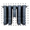 Hammy3DPrints Mount for AR10 Pmag Mags - Pegboard/Metal Pegboard/Skadis/etc. | Magazine Holder Storage Rack (Squarelok) view 1
