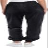 LazyPants Womens Heavyweight High Rise Velour Joggers (Black, Small) view 3