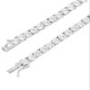 Bling Bling NY Unisex Round Cut 5mm Prong Set 1 Row Tennis Necklace/Bracelet Silver Finish AAA CZ Cubic Zirconia Solitaires Thick Tennis Chain Bracelet (Bracelet 7.5'') view 1