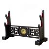FOXSMZZ Sword Holder Velvet Padded Katana Stand Samurai Display Rack Support All Tanto Swords Weapon Display Stand (Bagua-2) view 1