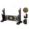 FOXSMZZ Sword Holder Velvet Padded Katana Stand Samurai Display Rack Support All Tanto Swords Weapon Display Stand (Bagua-2) view 3