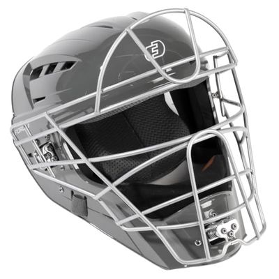 FORCE3 PRO GEAR Defender XS3 Catchers Helmet Gloss (Graphite Gray/Silver, Large)