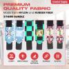 CROWN Anime Wrist Wraps 3 Pairs Bundle - 24" Lifting Straps for Men and Women - Gym Accessories Support Weightlifting, Powerlifting, Strength Training, Workout (Trinity A) view 2