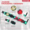 CROWN Anime Wrist Wraps 3 Pairs Bundle - 24" Lifting Straps for Men and Women - Gym Accessories Support Weightlifting, Powerlifting, Strength Training, Workout (Trinity A) view 3