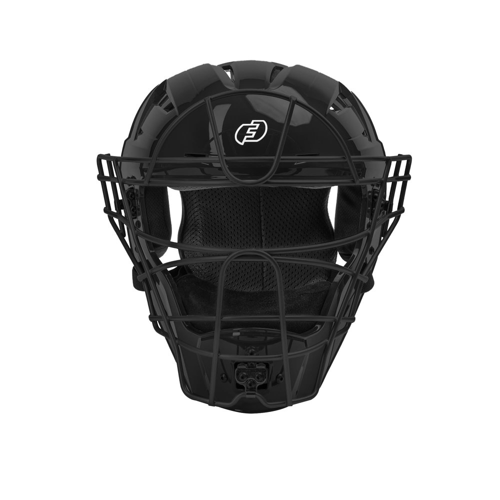 FORCE3 PRO GEAR Defender XS3 Catchers Helmet Gloss (Black/Black, Large)