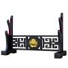 FOXSMZZ Sword Holder Velvet Padded Katana Stand Samurai Display Rack Support All Tanto Swords Weapon Display Stand (Dragon-2) view 1