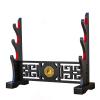 FOXSMZZ Sword Holder Velvet Padded Katana Stand Samurai Display Rack Support All Tanto Swords Weapon Display Stand (Bagua-3) view 1