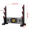 FOXSMZZ Sword Holder Velvet Padded Katana Stand Samurai Display Rack Support All Tanto Swords Weapon Display Stand (Bagua-3) view 2