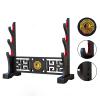 FOXSMZZ Sword Holder Velvet Padded Katana Stand Samurai Display Rack Support All Tanto Swords Weapon Display Stand (Bagua-3) view 3