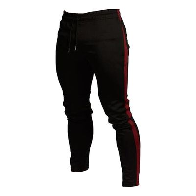 JEsilunmaMY Men's Slim Gym Jogger Sweatpants Workout Running Drawstring Track Pants Bodybuilding Athletic Pants with Pocket (Black1,3X-Large)